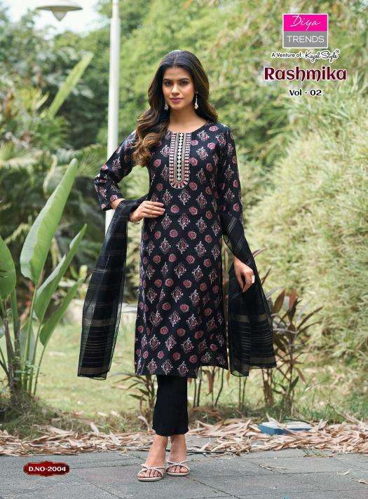 Diya trends rashmika vol.2 Wholesale kurti manufacturers in Bangalore