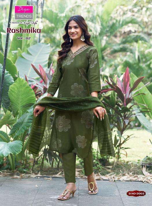 Diya trends rashmika vol.2 Wholesale kurti manufacturers in Bangalore