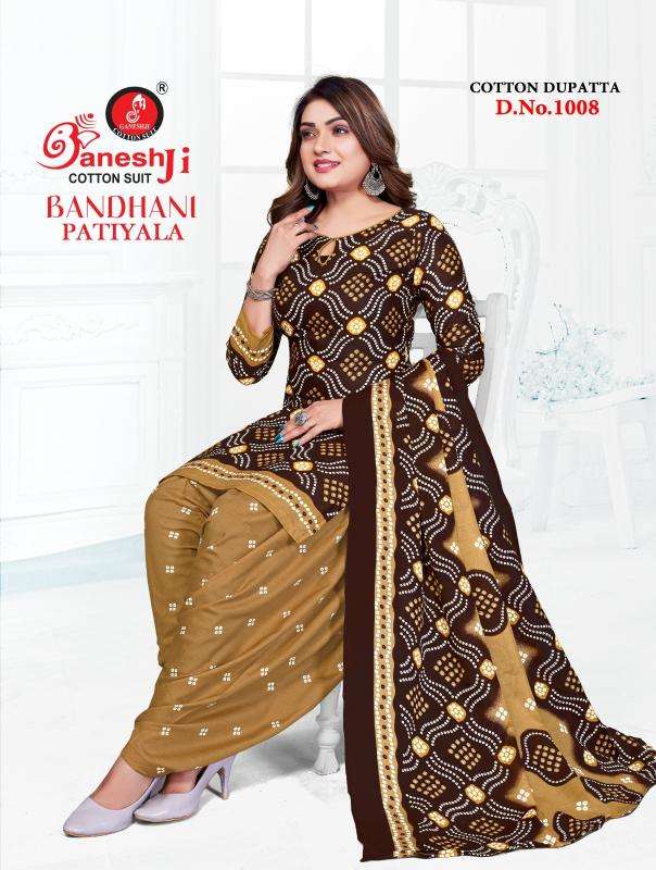 Ganeshji bandhani patiyala vol- 1 Surat dress material online sale