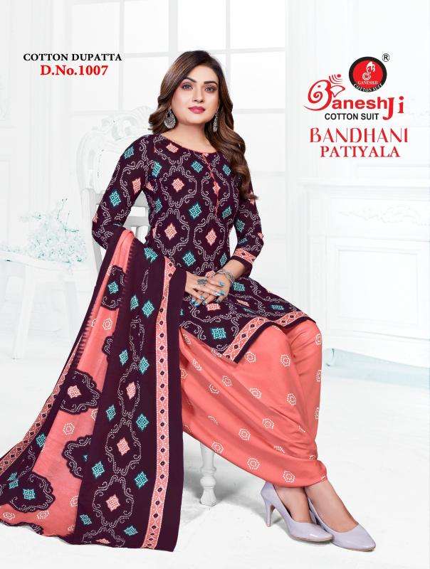 Ganeshji bandhani patiyala vol- 1 Surat dress material online sale