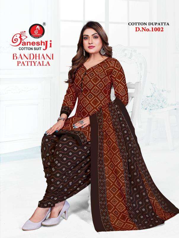 Ganeshji bandhani patiyala vol- 1 Surat dress material online sale