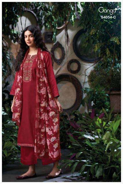 Ganga bruna 4054 Dress material wholesale suppliers in Hyderabad