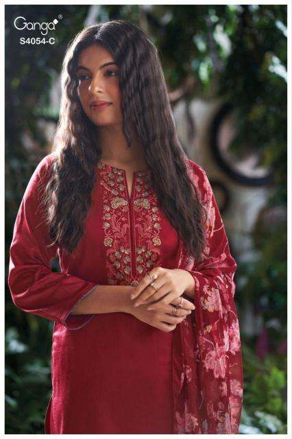 Ganga bruna 4054 Dress material wholesale suppliers in Hyderabad