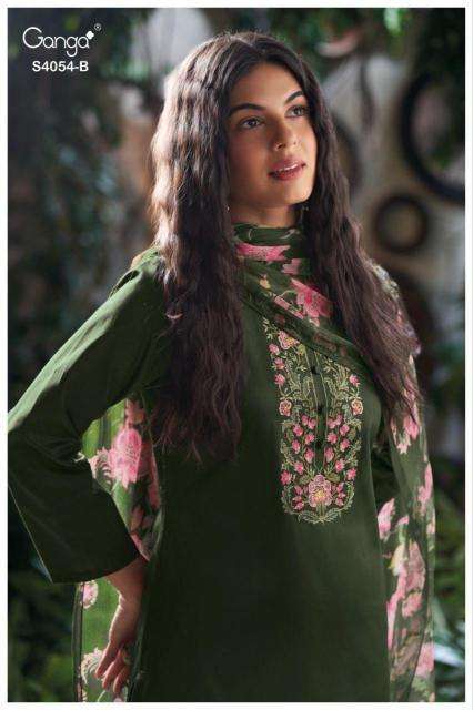 Ganga bruna 4054 Dress material wholesale suppliers in Hyderabad