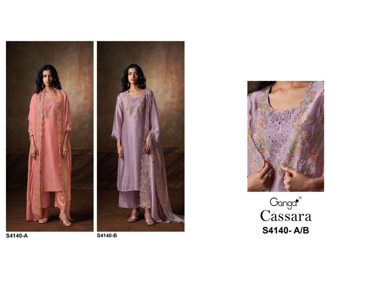 Ganga Cassara 4140 Dress material wholesale prices