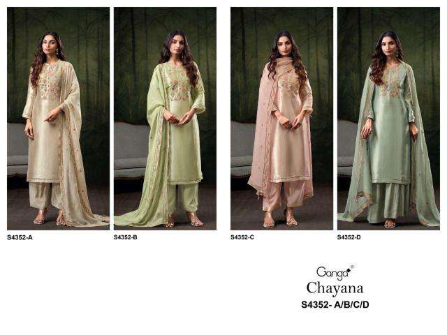 Ganga chayana 4352 Dress material suppliers in Kolkata