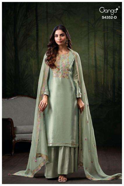 Ganga chayana 4352 Dress material suppliers in Kolkata
