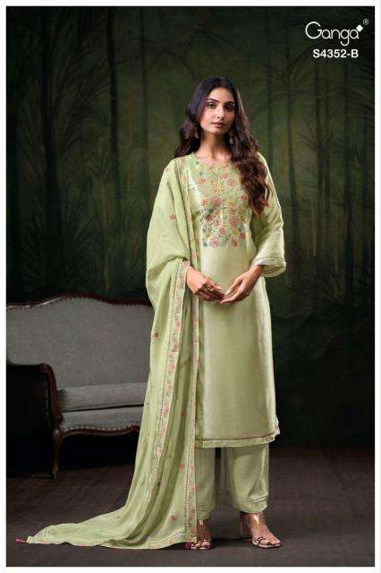 Ganga chayana 4352 Dress material suppliers in Kolkata