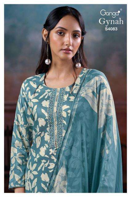 Ganga gynah 4083 Dress materials wholesale in pune