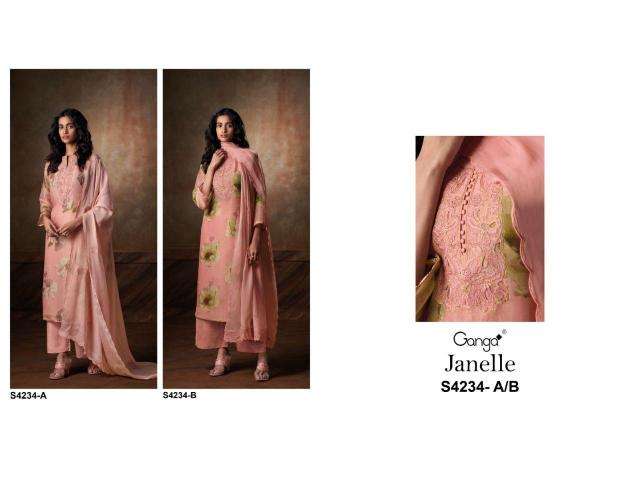 Ganga janelle 4234 Bulk dress material suppliers