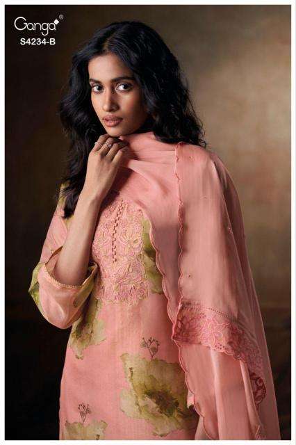 Ganga janelle 4234 Bulk dress material suppliers