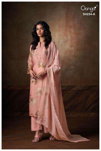 Ganga janelle 4234 Bulk dress material suppliers