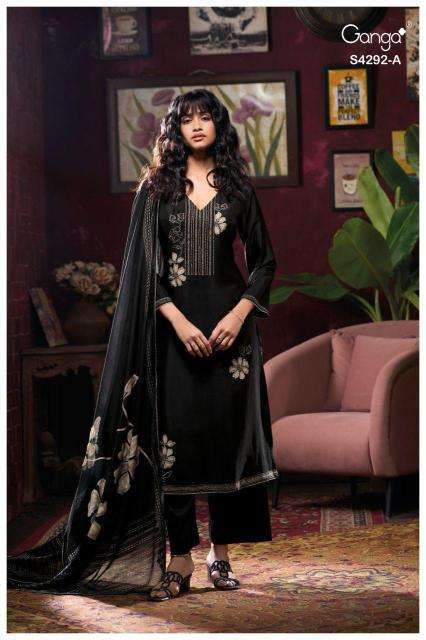 Ganga Jasleen 4292 Wholesale dress materials suppliers in pune