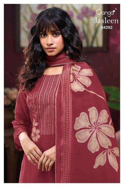Ganga Jasleen 4292 Wholesale dress materials suppliers in pune