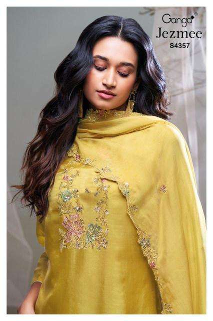Ganga jezmee 4357 Surat dress material manufacturers