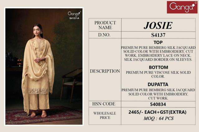 Ganga josie 4137 Dress material shop in Hyderabad