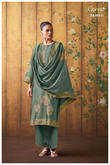 Ganga mahiya 4489 Wholesale dress materials suppliers in Delhi