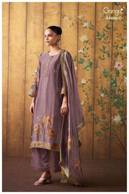 Ganga mahiya 4489 Wholesale dress materials suppliers in Delhi