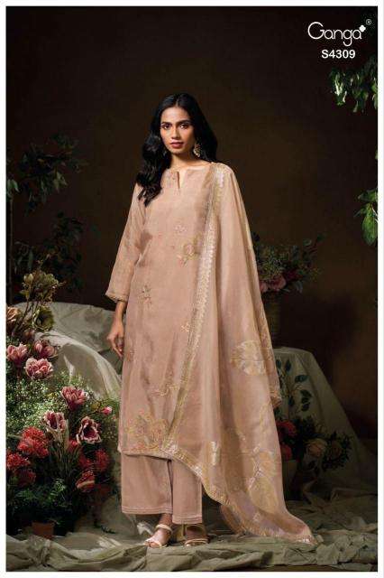 Ganga maisha 4309 Dress material supplier in India