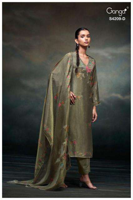 Ganga marisa 4209 Wholesale dress materials suppliers in Maharashtra