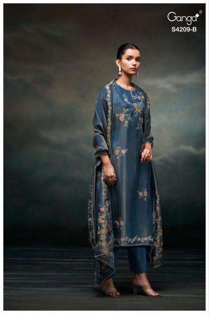 Ganga marisa 4209 Wholesale dress materials suppliers in Maharashtra
