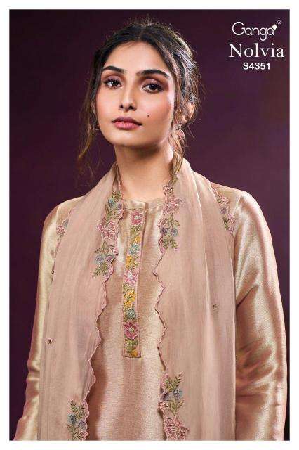Ganga nolvia 4351 Designer dress materials in Ahmedabad