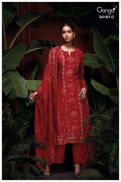 Ganga prielle 4181 Hyderabad dress material wholesale prices