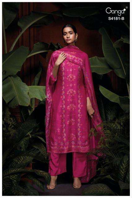 Ganga prielle 4181 Hyderabad dress material wholesale prices