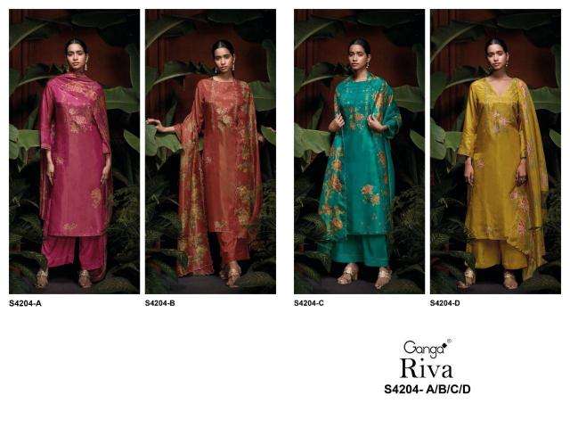 Ganga riva 4204 Best dress materials in Delhi