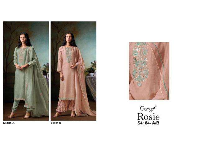 Ganga rosie 4184 Wholesale dress materials online