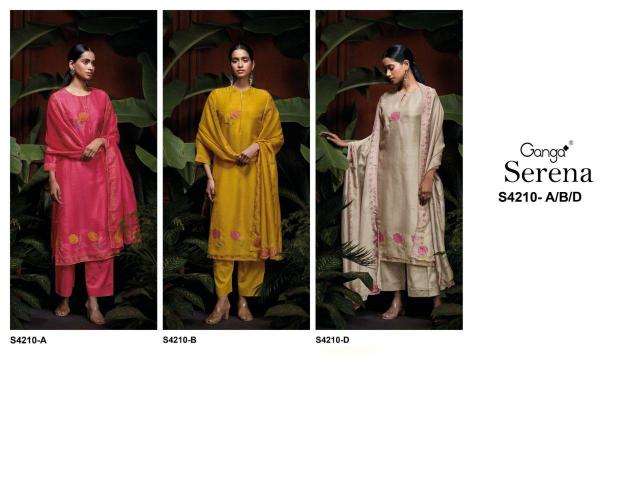 Ganga serena 4210 Affordable dress materials in pune