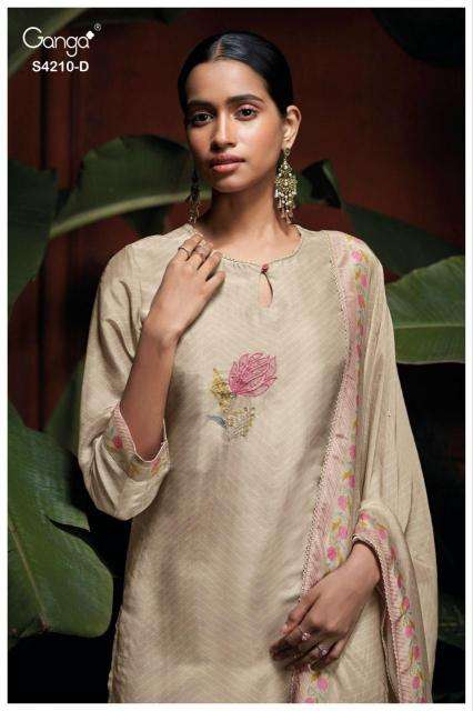 Ganga serena 4210 Affordable dress materials in pune