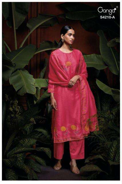 Ganga serena 4210 Affordable dress materials in pune