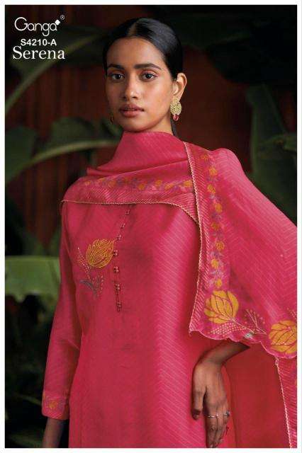 Ganga serena 4210 Affordable dress materials in pune