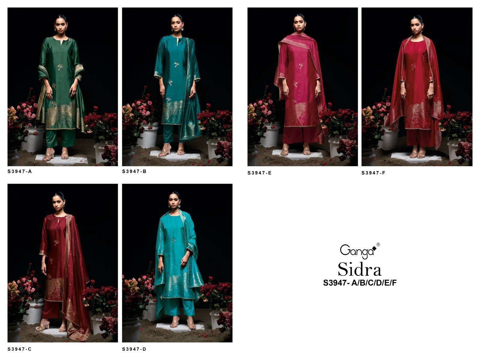 Ganga Sidra 3947 Wholesale Salwar Kameez in Hyderabad