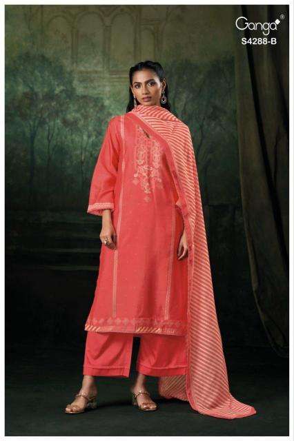 Ganga zamira 4288 Dress material wholesalers in Delhi