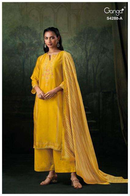 Ganga zamira 4288 Dress material wholesalers in Delhi
