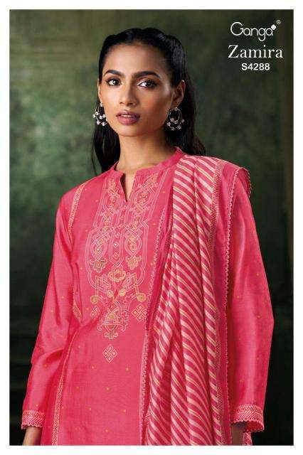 Ganga zamira 4288 Dress material wholesalers in Delhi
