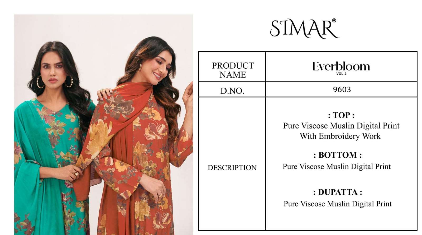 Glossy Simar Everbloom Vol 2 Wholesale designer dress materials
