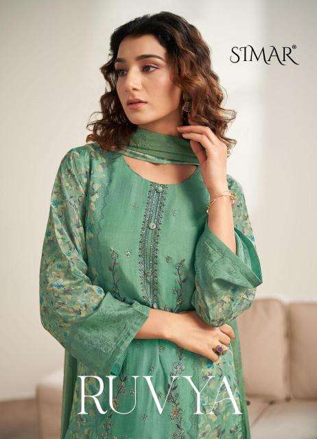 Glossy simar ruvya Latest dress material designs wholesale in Mumbai