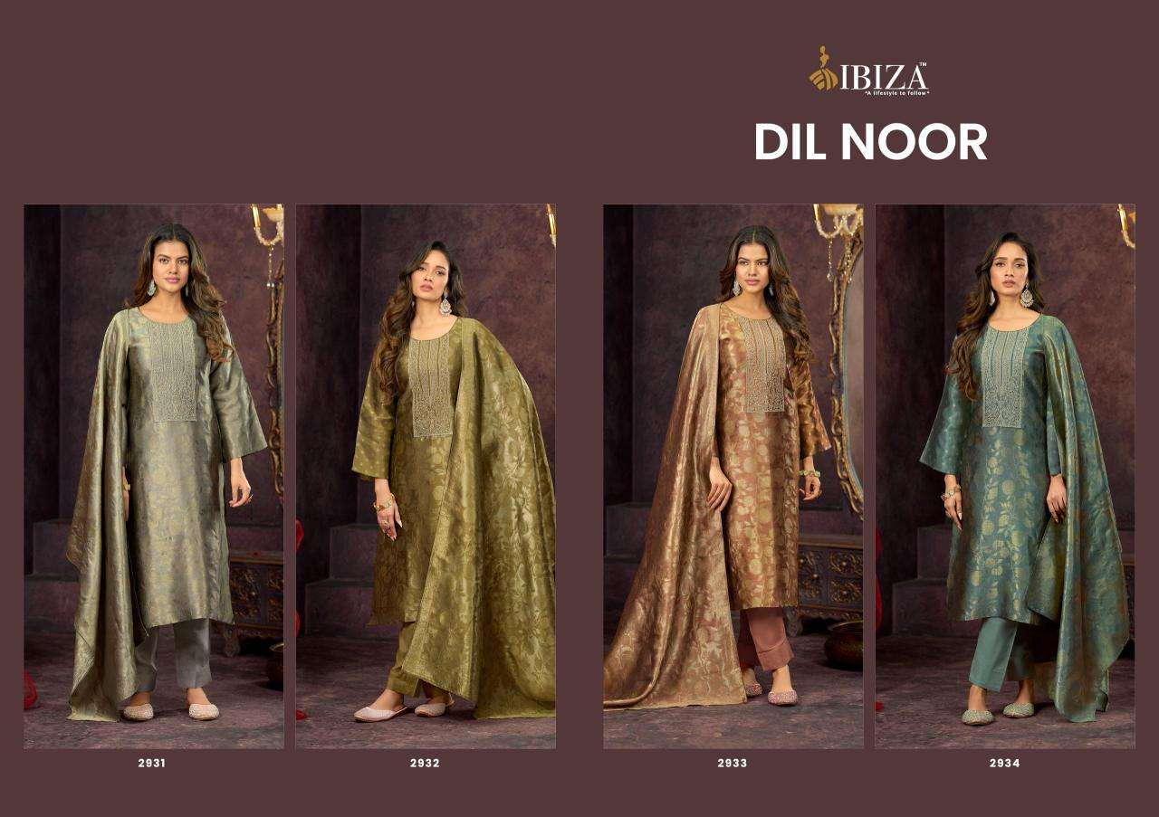 Ibiza dil noor Designer dress materials wholesale