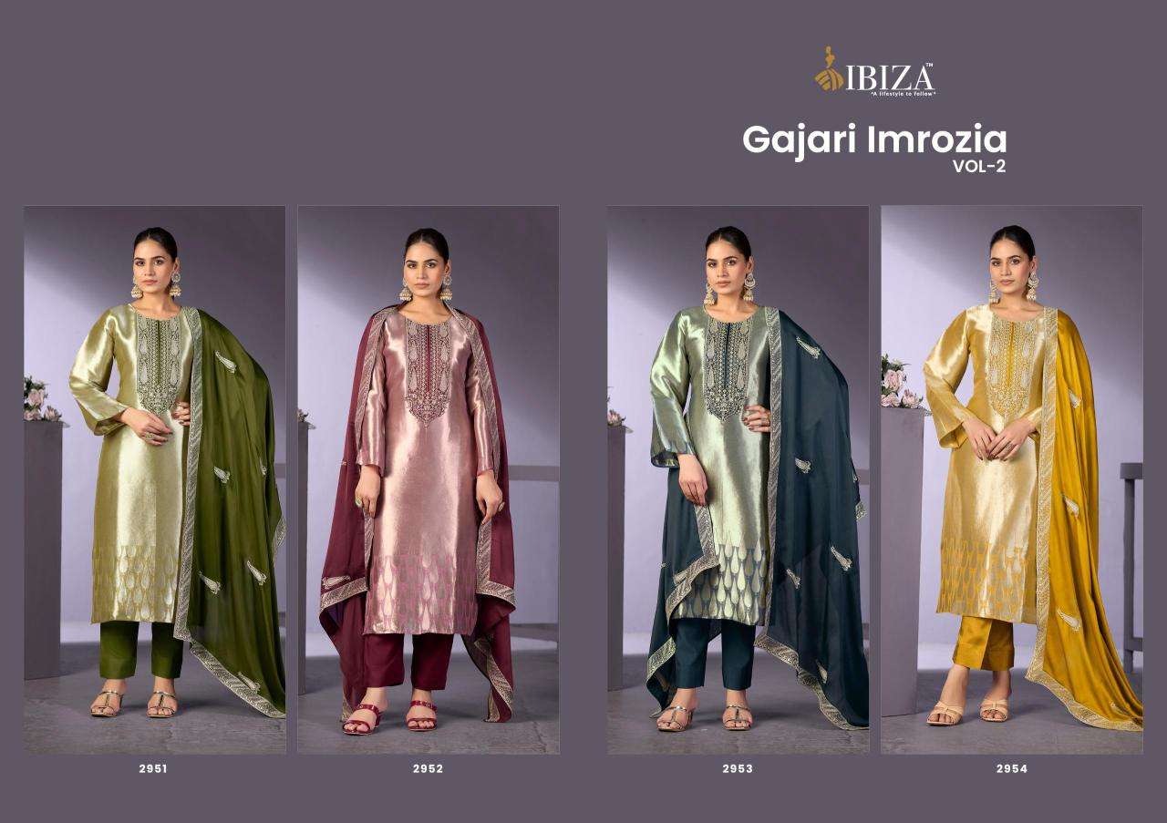 Ibiza gajari imrozia vol-2 Dress material distributors in Gujarat