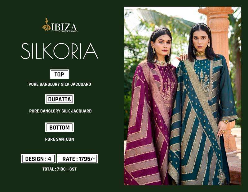 Ibiza silkoriya Surat wholesale dress materials