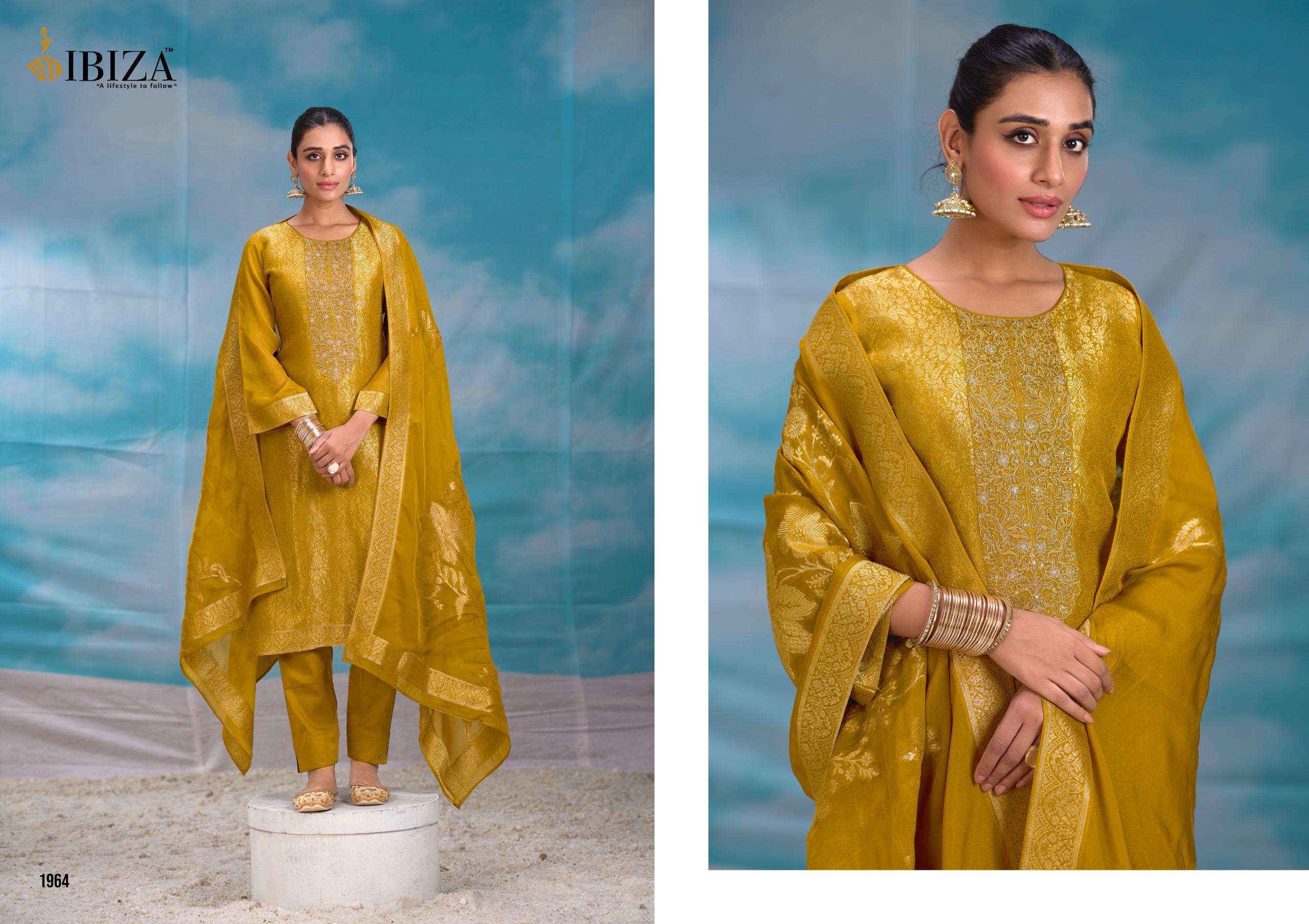 Ibiza Summer Pearls Salwar Kameez manufacturers in India
