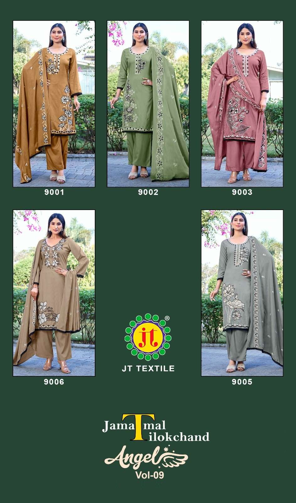 Jt Angel Vol 9  Designer dress materials manufacturers in Surat