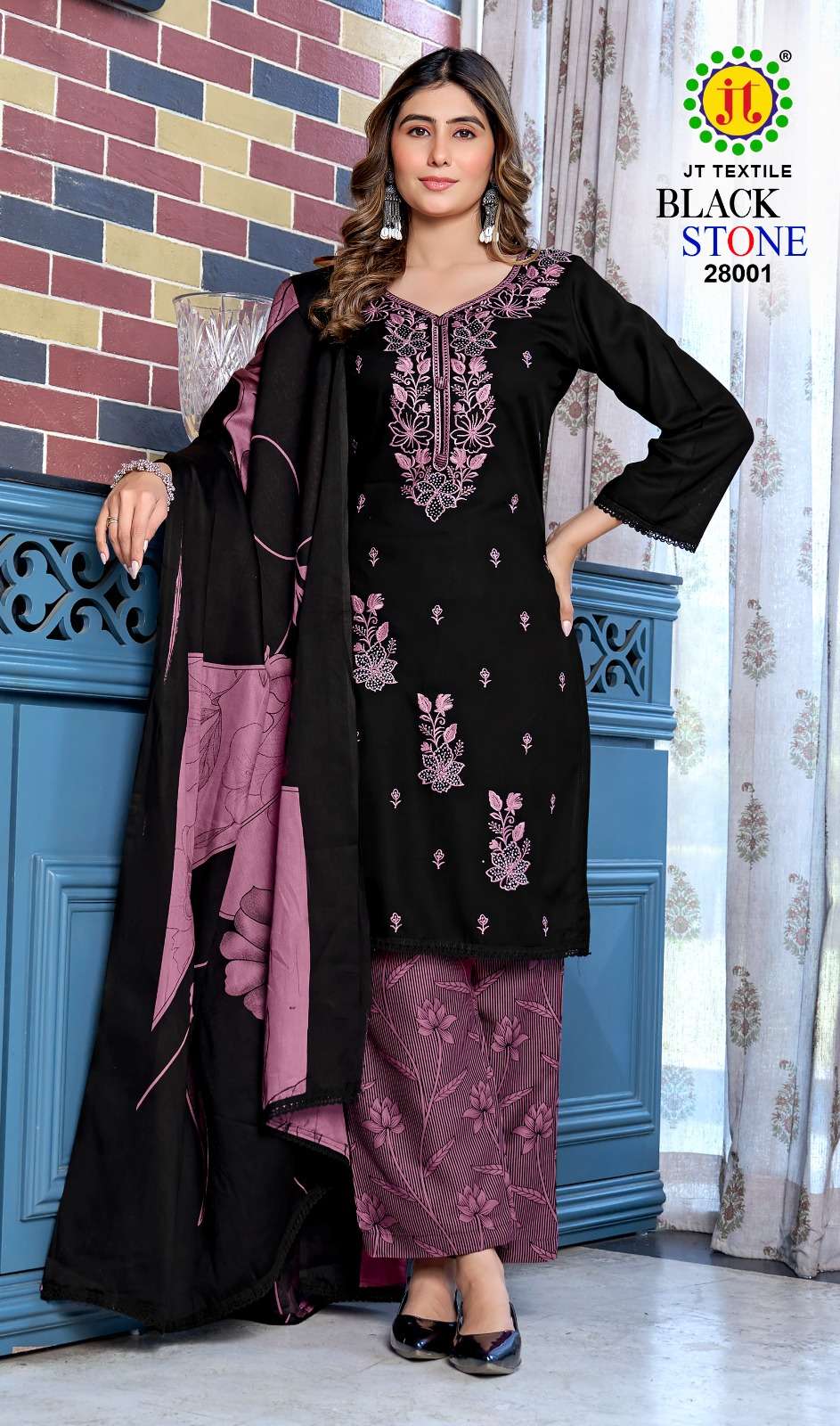 Jt Black Stone Vol 28 Dress materials manufacturer in Mumbai