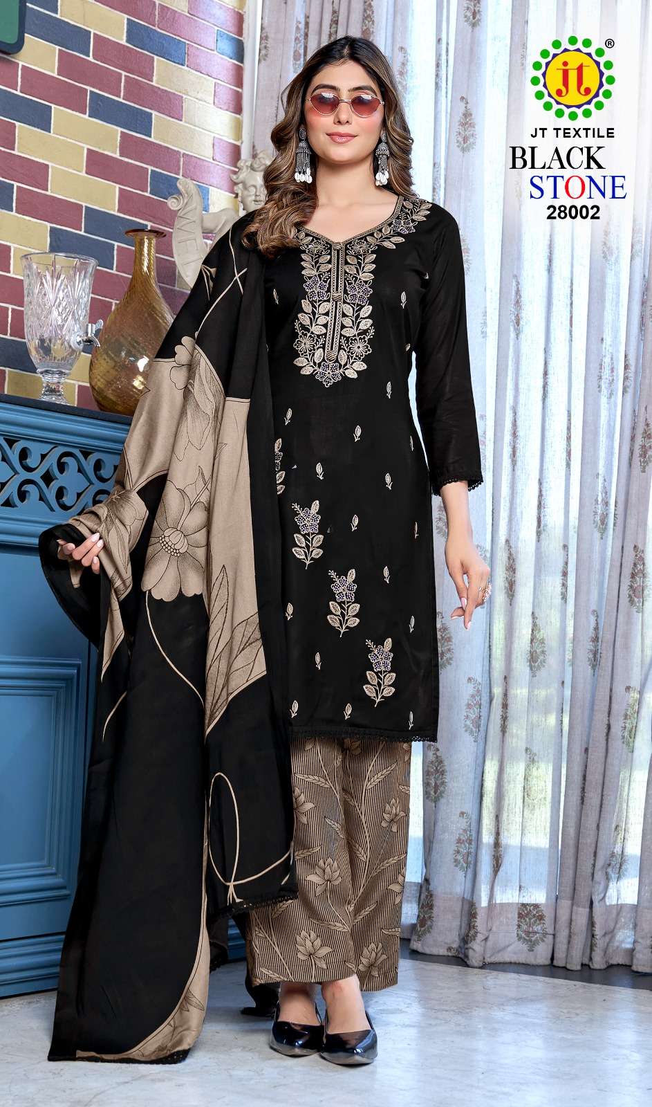 Jt Black Stone Vol 28 Dress materials manufacturer in Mumbai
