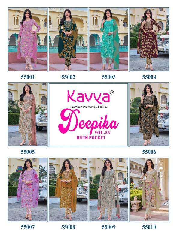 Kavya deepika vol 55 Wholesale Kurti manufacturers in Pune