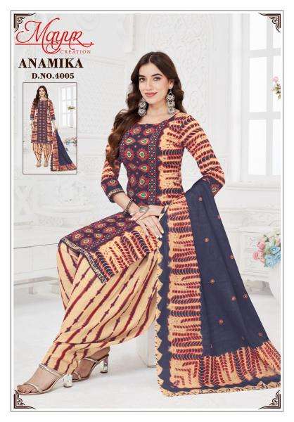 Mayur anamika vol-4 Dress material suppliers in Ahmedabad