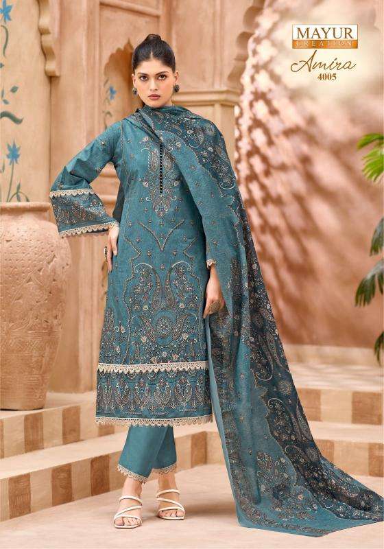 Mayur creation amira vol- 4 Wholesale dress materials manufacturer in Kolkata